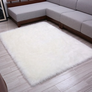 <span class=keywords><strong>Tapis</strong></span> en fausse fourrure blanche, accessoire, prix d'usine, service OEM, en peluche, pour l'entretien de la maison, offre spéciale - Product Image 3
