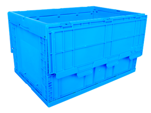 600*400*355 Katlanabilir Plastik Saklama Kutuları Kapaklı İstiflenebilir 66L Geri Dönüştürülebilir Ambalaj ve Lojistik Depolama için - Product Image 3