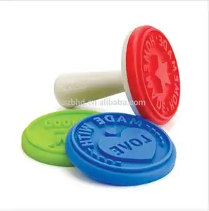 Benhaida Khuôn Silicone Tự Làm Với Tay Cầm Bằng Gỗ Tùy Chỉnh Cookie Cookie