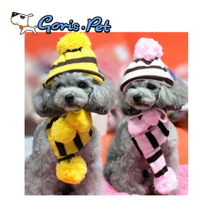 Conjunto de accesorios <span class=keywords><strong>para</strong></span> mascotas, <span class=keywords><strong>gorro</strong></span>, bufanda, bufanda, lana caliente <span class=keywords><strong>para</strong></span> invierno - Product Image 2