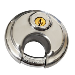 <span class=keywords><strong>Candado</strong></span> de retención de <span class=keywords><strong>disco</strong></span> de selección de acero inoxidable <span class=keywords><strong>para</strong></span> motocicleta de alta seguridad endurecido cromado sólido profesional con 3 Llaves de 70mm - Product Image 1