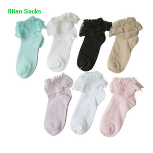 Traspirante Ragazze Del Merletto Delle Donne Alla Caviglia di Boot Calzini - Product Image 1