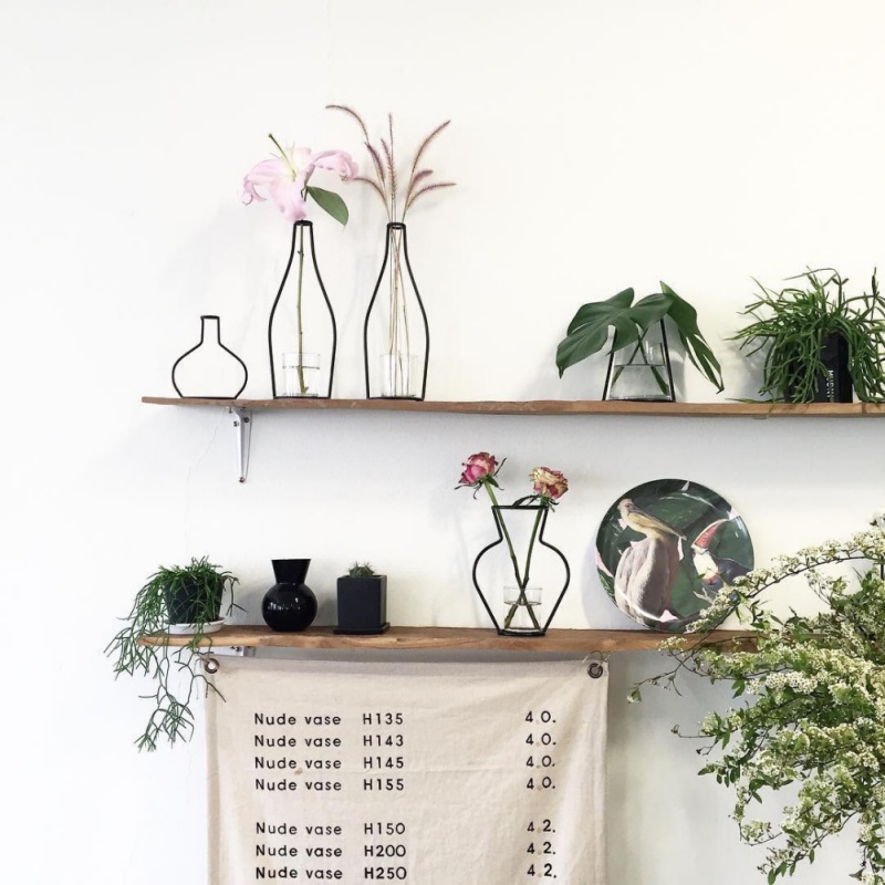 Заводская прямая домашняя Праздничная декоративная ваза, абстрактные черные линии, Минималистичная абстрактная железная ваза, ваза с высушенными цветами, потоковые стойки