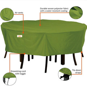 Housse <span class=keywords><strong>de</strong></span> table et <span class=keywords><strong>de</strong></span> chaise <span class=keywords><strong>de</strong></span> <span class=keywords><strong>jardin</strong></span> résistante à l'eau en tissu Oxford robuste, <span class=keywords><strong>protection</strong></span> anti-UV, toutes saisons - Product Image 3