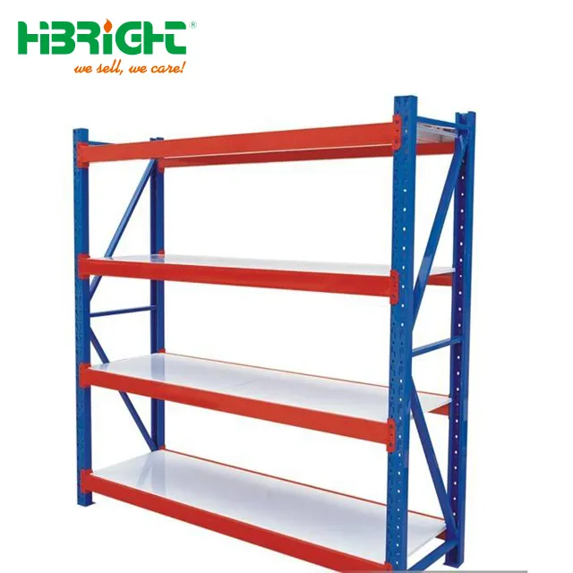 อุตสาหกรรม Heavy Duty Long Span Rack คลังสินค้าเหล็กขาตั้ง