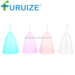 100% colorido silicona médica Lady <span class=keywords><strong>menstrual</strong></span> copas, reutilizable señora <span class=keywords><strong>menstrual</strong></span> copas fábrica de China - Product Image 2