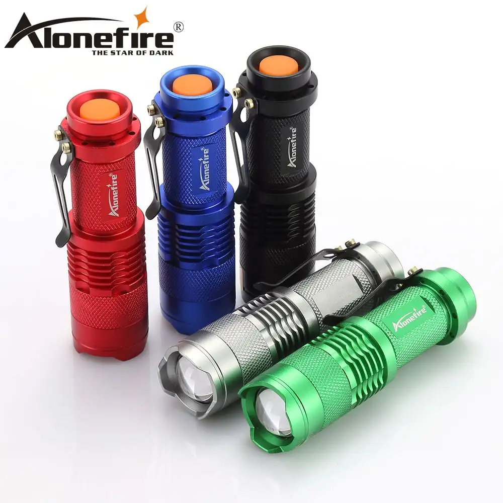 Alonefire SK68 XPE Q5 Led Portable Mini Flashlight Outdoor Camping Fishing Child Travel Hike Hiking torch AA battery flash light