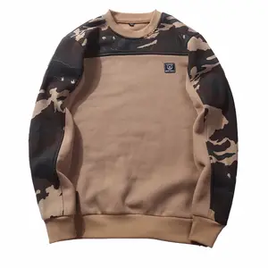 Pulôver de inverno masculino quente, moda, estilo lazer, camuflagem