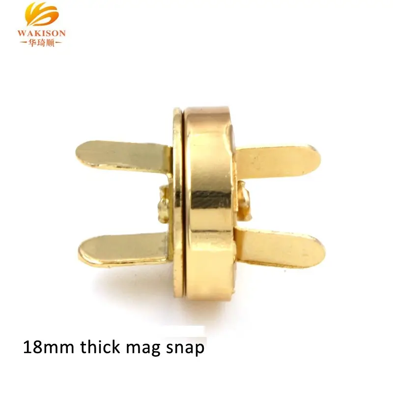 Wakison Eco-friendly fashion gold plating strong magnetic clutch button