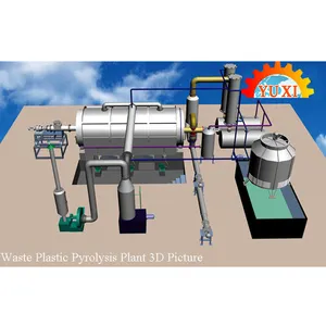 Residuos de aceite de la planta de destilación se de aceite de plástico de la máquina de reciclaje de aceite de pirólisis de Diesel