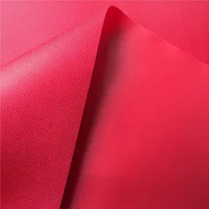 Factory Wholesale Of 420D Red PVC Coated Oxford Waterproof Outdoor Tent Luggage Fabric