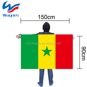 Custom Senegal National Flag Body Promotional Banners for Sports Events and Fan Celebrations