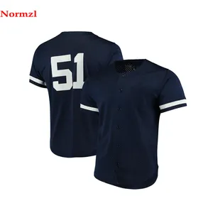 热卖v领廉价垒球衫棒球服定制您自己的升华棒球衣套头棒球衫男式