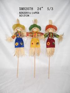 Hecho a mano barata espantapájaros bruja para decoración de halloween - Product Image 3
