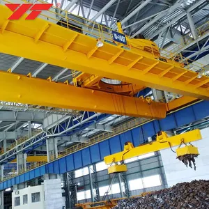 Stabil dan Dapat Diandalkan Listrik Magnet Angkat Overhead Crane Mengangkat Magnet Crane Harga