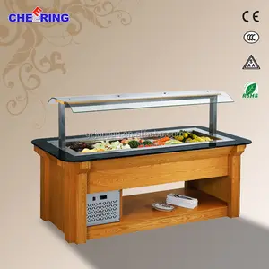 used restaurant equipment for sale/ salad Bar/Commercial Bartable top refrigerated salad bar