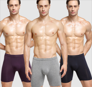 Vendita calda da <span class=keywords><strong>uomo</strong></span> bauli a righe a gamba lunga biancheria intima in <span class=keywords><strong>cotone</strong></span> morbido <span class=keywords><strong>boxer</strong></span> da <span class=keywords><strong>uomo</strong></span> slip - Product Image 2