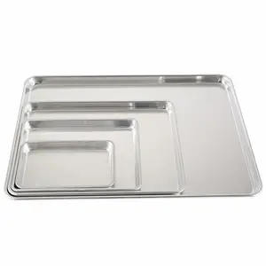 Plateau de cuisson antiadhésif en aluminium, 10 pièces, 13 "x 18" x 1.05 ", plaque pour cookies
