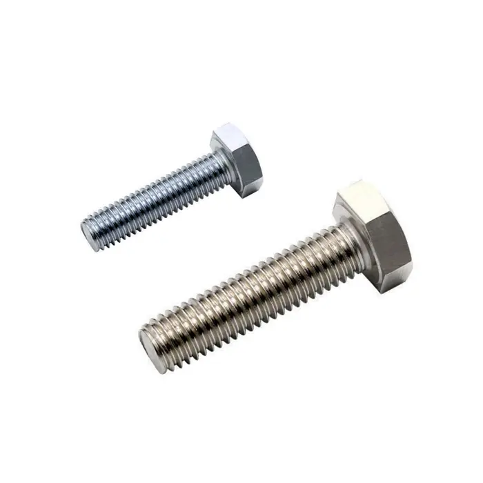 Zinc plated galvanize steel Hex head bolt M2 M2.5 M3 M4 M5 M6 M8 M10 M12 M14 M16 M18 M20 to M52 DIN ISO custom service