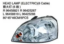 OEM 96458821 96458819 96425287 96425288 VOOR DAEWOO NUBIRA 03 Auto lamp hoofd licht elektrische (6 kabel)