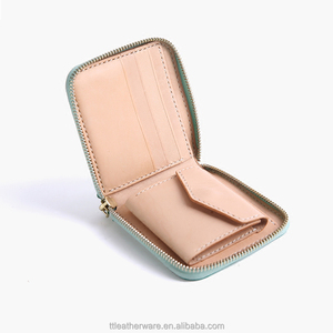 Women's Genuine Tanned Leather Zipped <b>Wallet</b> with Coin Slot - Product Image 5
