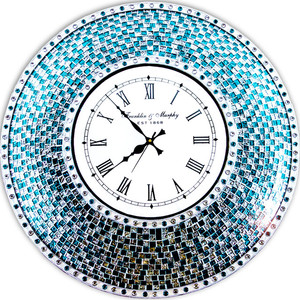 yüksek kalitede ayna gümüş mozaik duvar saati dekoratif dış saat - Product Image 1