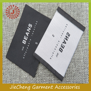 Personnalisé vêtement tissé étiquette nom tag cou vêtements tissés étiquette de la marque manfacuturer - Product Image 3