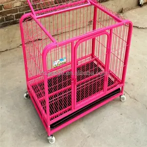 pink color kennel beds dog crate cage cheap price