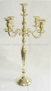Lujoso candelabros altos hechos a mano para decoración del hogar, oro para decoración de bodas, fiesta, hogar, hotel y restaurante, decoración de spa, barato - Product Image 2