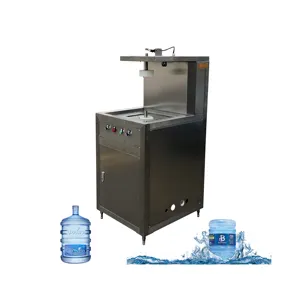 Lavador de garrafa de 5 galões semi automático, máquina de limpeza de alta pressão