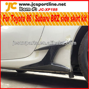 Skirt sideways kits for toyota ft-86 zn6 fr-s gt-86 scion for <span class=keywords><strong>subaru</strong></span> <span class=keywords><strong>brz</strong></span> side bumper car trim - Product Image 1