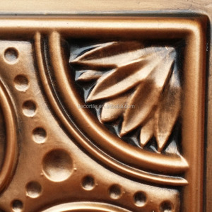 Stile Art déco finto Tin PVC pannelli decorativi da parete pannelli da parete in <span class=keywords><strong>rame</strong></span> per bagno negozio Shopping Pub Cafe Club PL19 - Product Image 6