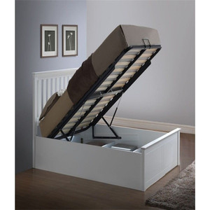 Sino Source Manufacturer's Wholesale Price Melamine Board ANEL Modern <strong>White</strong> Bedroom Furniture <strong>Wooden</strong> <strong>Bed</strong> - Product Image 3