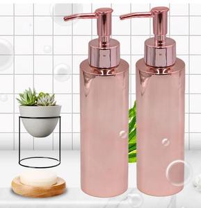 Bagno Cucina A Parete In Acciaio Inox in oro Rosa Dispenser di Sapone - Product Image 5