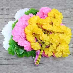 Prezzo all'ingrosso <span class=keywords><strong>Ginkgo</strong></span> Biloba decorazione tessuto di plastica foglia artificiale bianca - Product Image 6