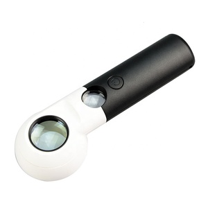 Lente d'ingrandimento portatile per gioiellieri a doppia lente 10X 30X con luce a LED