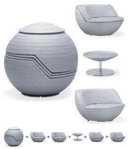 Pelota de ratán <span class=keywords><strong>mesa</strong></span> de forma - Product Image 2