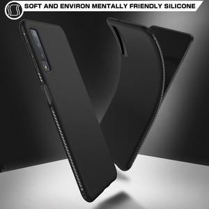 Di lusso In Fibra di Carbonio Caso Molle di TPU Per <span class=keywords><strong>Samsung</strong></span> galaxy <span class=keywords><strong>A7</strong></span> 2018 Cassa Del Telefono Shockproof Della Copertura Posteriore - Product Image 2