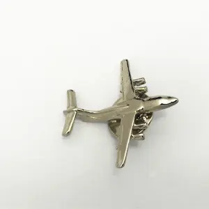 Wholesale Metal 3D Airplane Badge for Souvenir Gifts Hot Sale A320 787 Lapel Pin Concorde Cessna Airplane Pins
