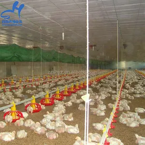 Precio de fábrica automático de aves de corral / materiales de cultivo de pollo con sistema de alimentación y consumo