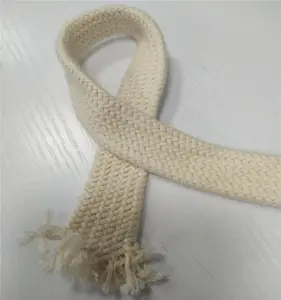 Atacado cabo de cordão algodão-Cordão trançado de algodão puro, cordão de 1cm 2cm para cordão
