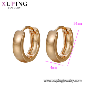 96095 Xuping <strong>Top</strong> Sell Huggies <strong>Earring</strong> in All Seasons with 18K Gold Plated for Women - Product Image 5
