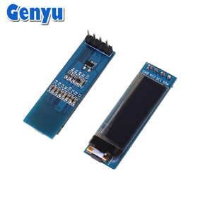 Genyu 128x32 resolution 0.91&quot; oled <strong>LCM</strong> Blue or white words SSD1306 driver Thin oled Display module - Product Image 4