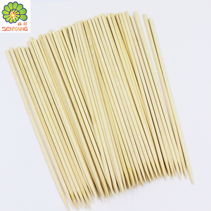 200*3mm thịt nướng xoay Bạch Dương bằng gỗ BBQ xiên que bông kẹo - Product Image 2