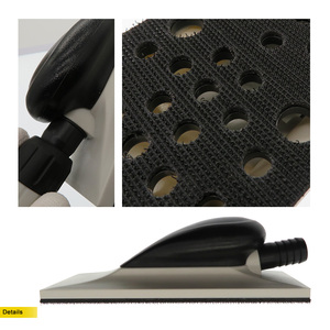 200x70mm multi-trous crochet et boucle tampon de polissage manuel ponceuse à main sans poussière bloc de ponçage à main sous vide pour le polissage des murs secs - Product Image 6