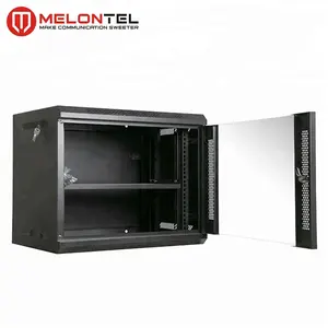 MT-6011 Factory Price 19 Inch 6U Wall Mount Network Cabinet With 2 Fixed Shelf Screw And Nut