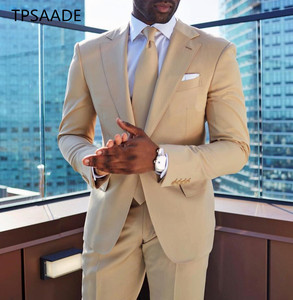Trajes de Novio <span class=keywords><strong>para</strong></span> Hombre, Trajes Formales <span class=keywords><strong>para</strong></span> Padrinos de Boda (Chaqueta+Pantalones), Traje de Hombre - Product Image 1