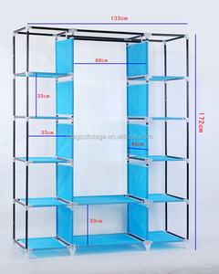 ที่ดีที่สุดราคาพับ Non-Woven ผ้าตู้เสื้อผ้า - Product Image 2
