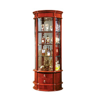 Vitrine et présentoir à vin en bois personnalisés LUX en gros avec garantie de 5 ans pour comptoirs de caisse de bars/boutiques de vin