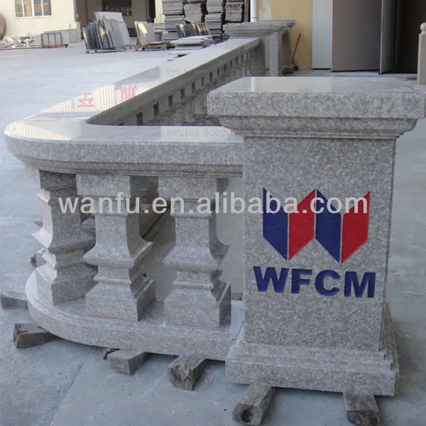 Outdoor Granite stair railings stone balustrade